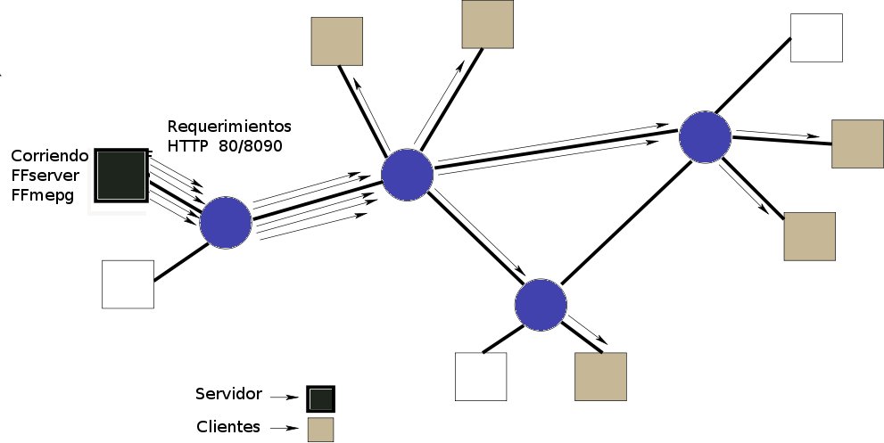 Fig1.Esquema de Streaming Multicast.