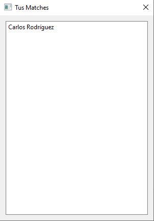 Lista de matches